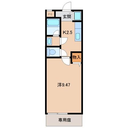 和歌山駅 徒歩18分 1階の物件間取画像